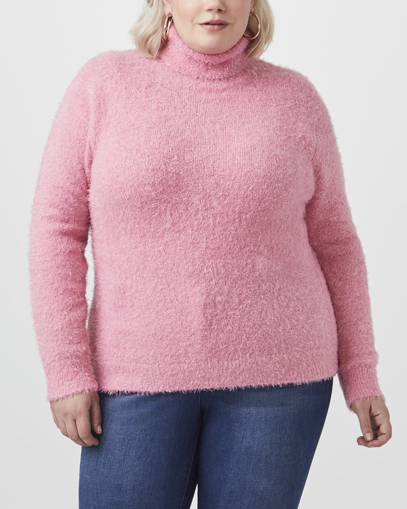 Front of plus size Vita Turtleneck Sweater by Molly&Isadora | Dia&Co | dia_product_style_image_id:150343